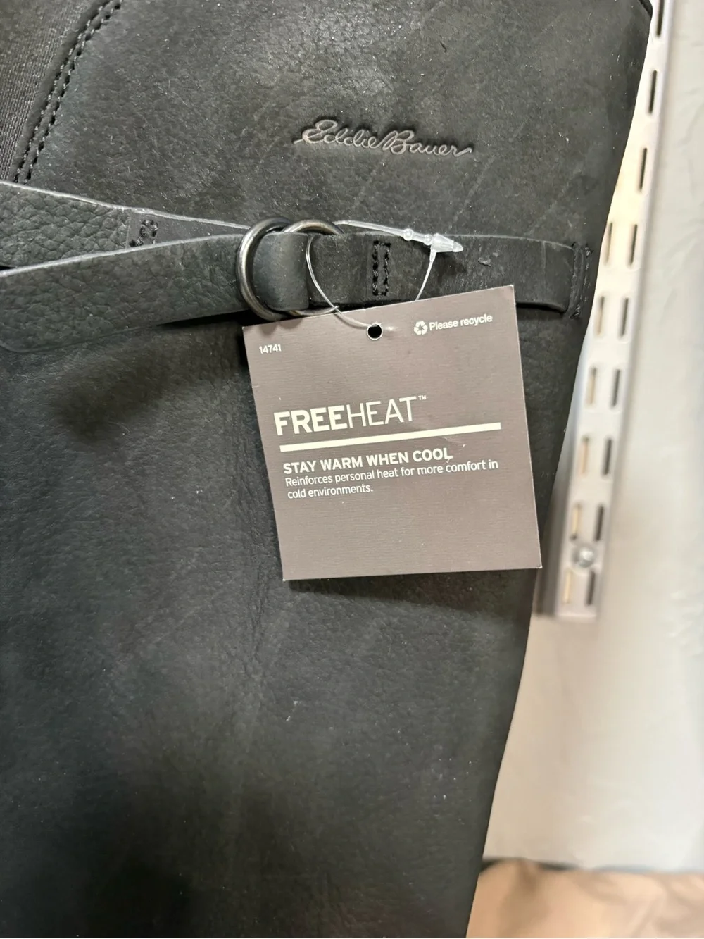 Eddie Bauer Black Tall Winter Rain Boots with Calf Buckle